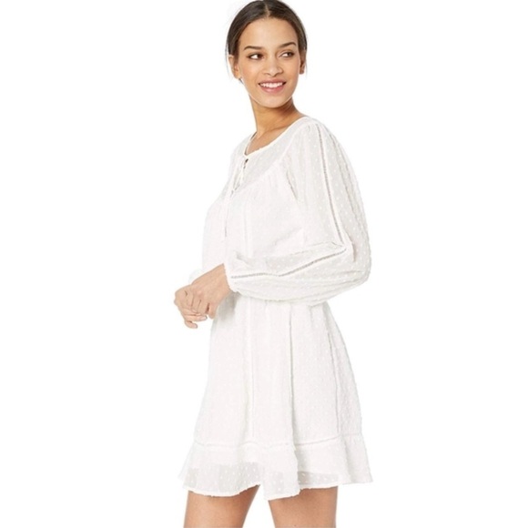 Cupcakes and Cashmere Womens Hydrangea Metallic Dot Dress with‎ Trim Insets - Picture 1 of 9